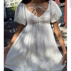 UO Off The Shoulder Babydoll Dress